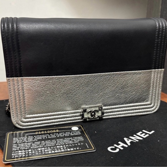 CHANEL Other - Chanel WOC boy bag black/silver